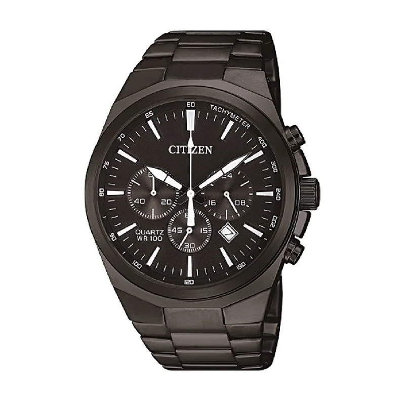 Citizen Men's Chronograph Black Stainless-Steel Watch Model AN8175-55E