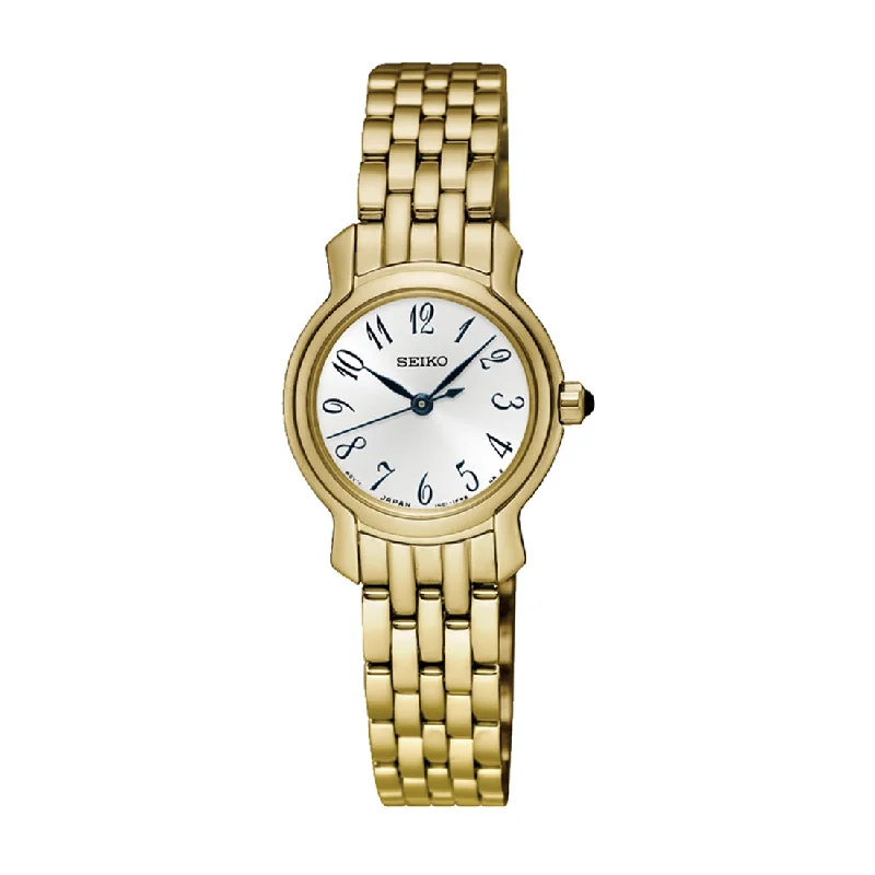 Seiko Ladies Gold Tone Stainless-Steel Watch Model SXGP64P