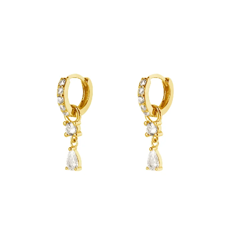 elegant pearl earrings for women -Bari Gold Earrings