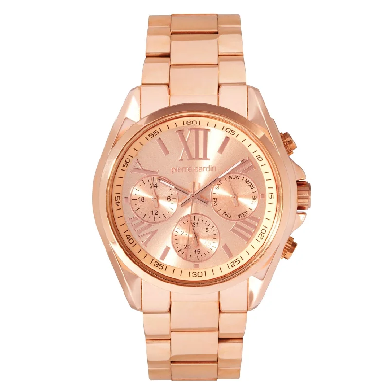 Pierre Cardin Rose Gold Chronograph Watch 5416