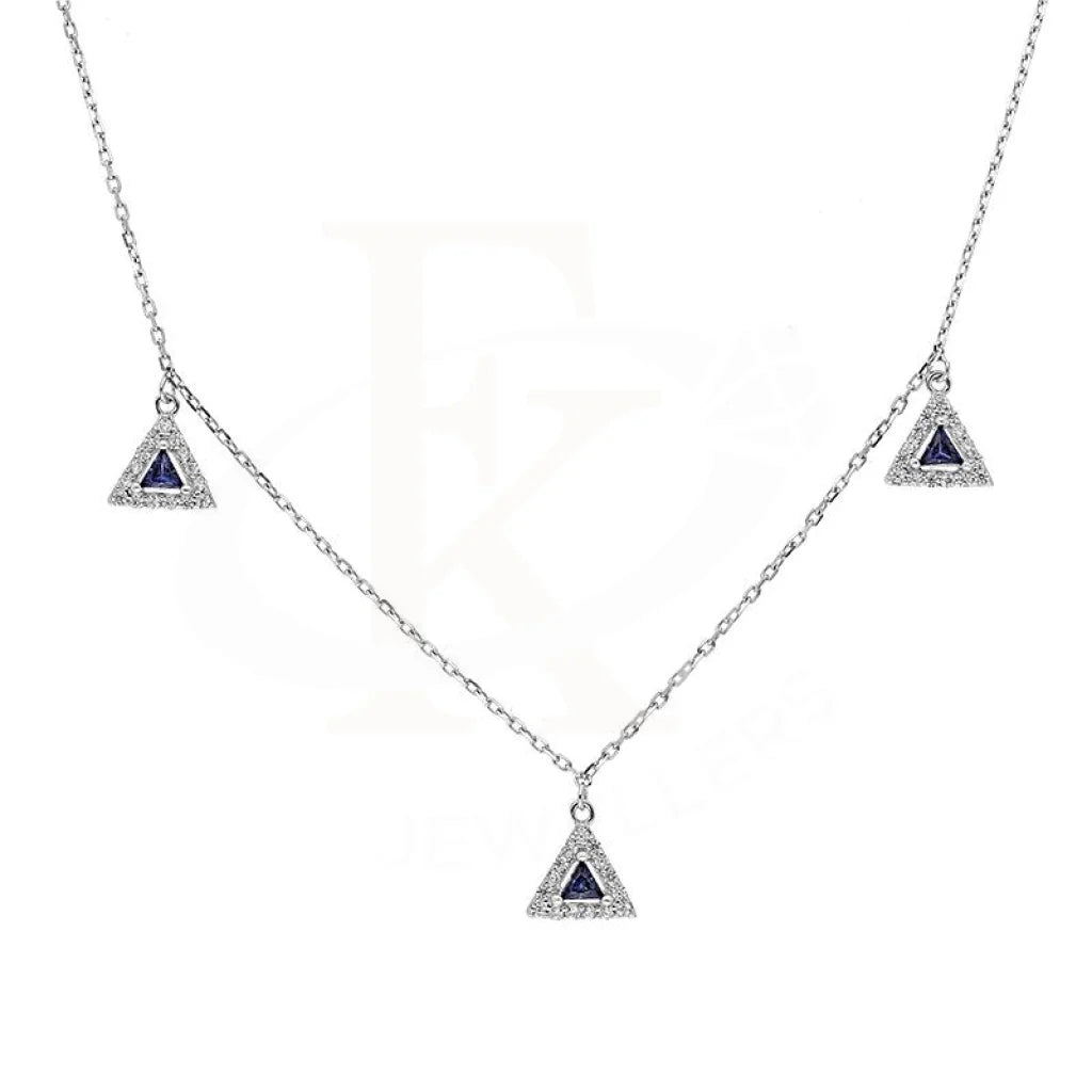 hand-crafted necklaces for women -Sterling Silver 925 Solitaires Necklace - FKJNKLSL2896