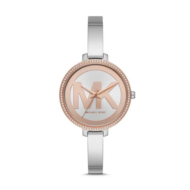 Michael Kors Jaryn Silver-Tone Analogue Watch