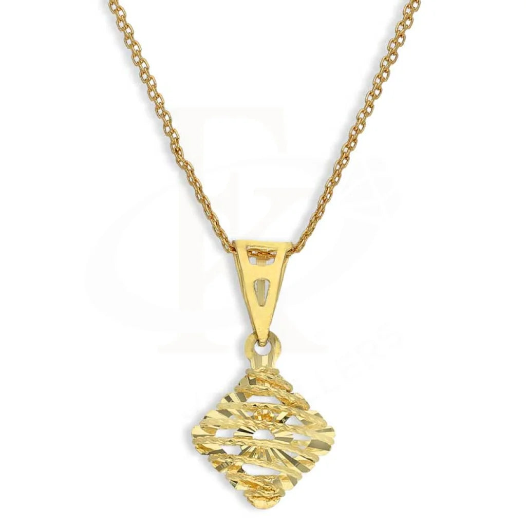 fashionable layered necklaces for women -Gold Necklace (Chain with Pendant) 18KT - FKJNKL18K2822