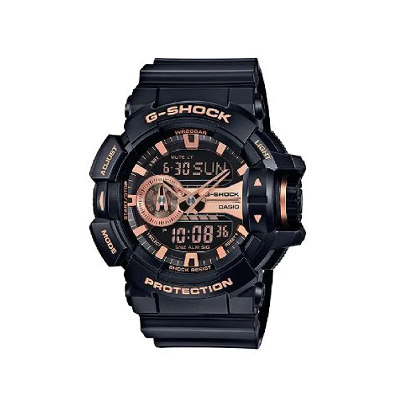 Casio G -Shock Black & Rose Watch GA400GB-1A4