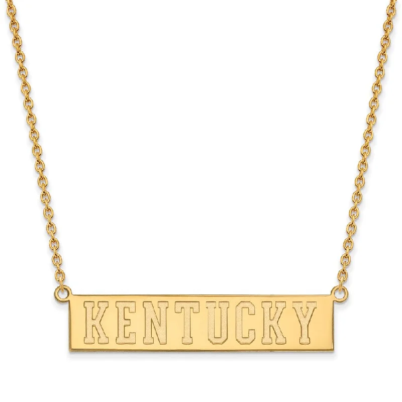 fashionable pendant necklaces for women -10k Yellow Gold U of Kentucky Large Pendant Necklace