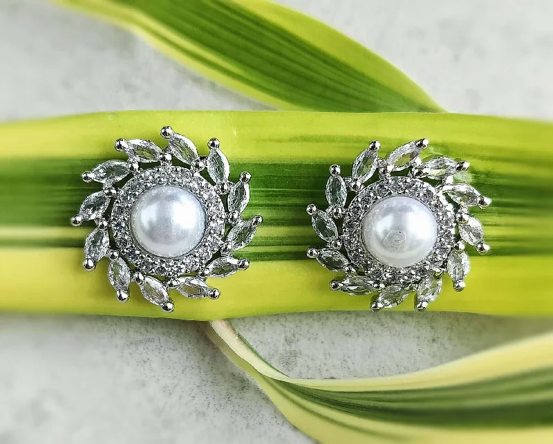 handmade earrings for women -Premium quality pearl earrings