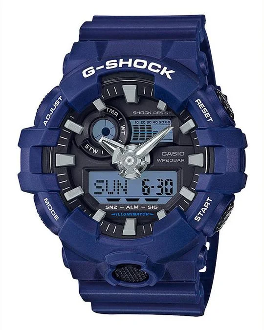 Casio G Shock Blue and Black Watch GA700-2A