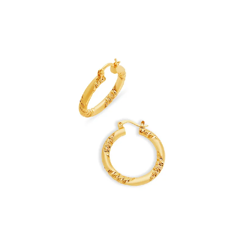 matching earrings and necklace sets -THE MERCER HOOP EARRINGS (SMALL)