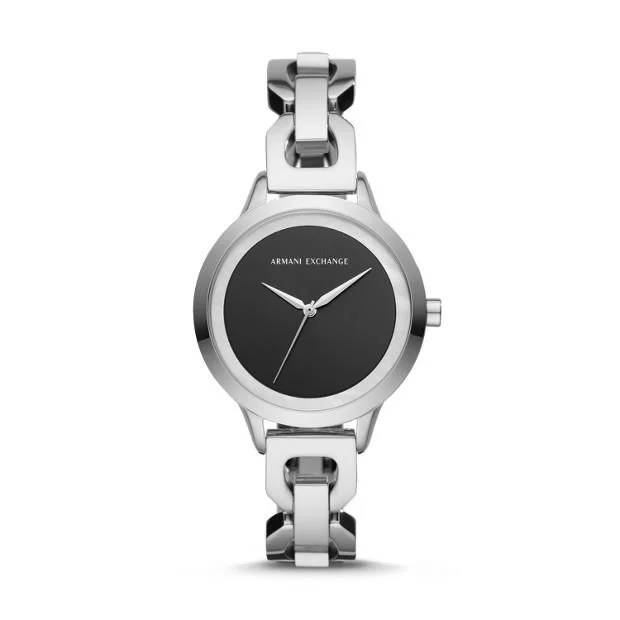 Armani Exchange Silver-Tone Analogue Watch