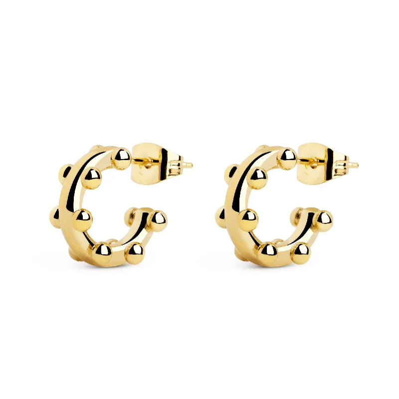 gold stud earrings for women -Mini Maia Gold Earrings