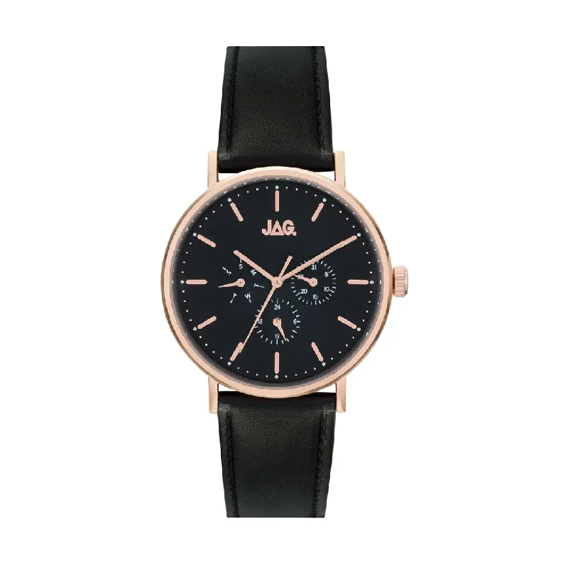 Jag Mens Black and Rose Watch J2247