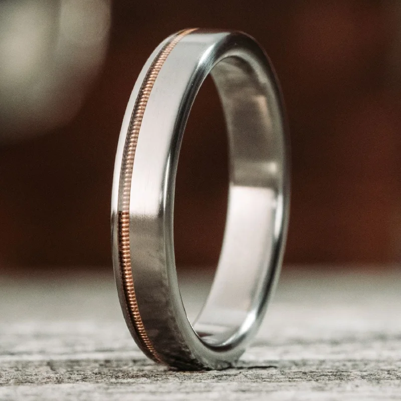 custom wedding engagement rings for women -The Songwriter | Men's Titanium Wedding Band with Guitar String