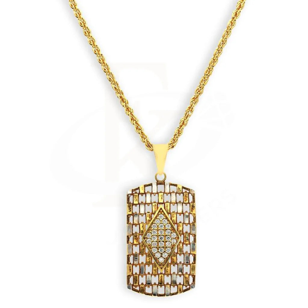 charm necklaces for women -Gold Necklace (Chain with Pendant) 18KT - FKJNKL18K2532