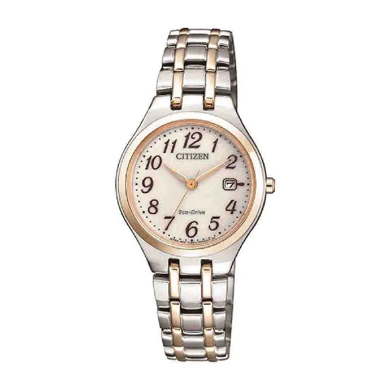 Citizen Ladies Eco Drive Two Tone Watch Model EW2486-87A