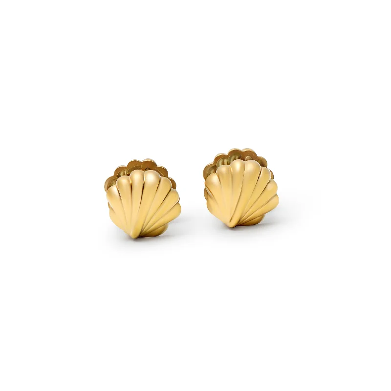 vintage-style earrings for women -THE TINY SEASHELL EARRINGS