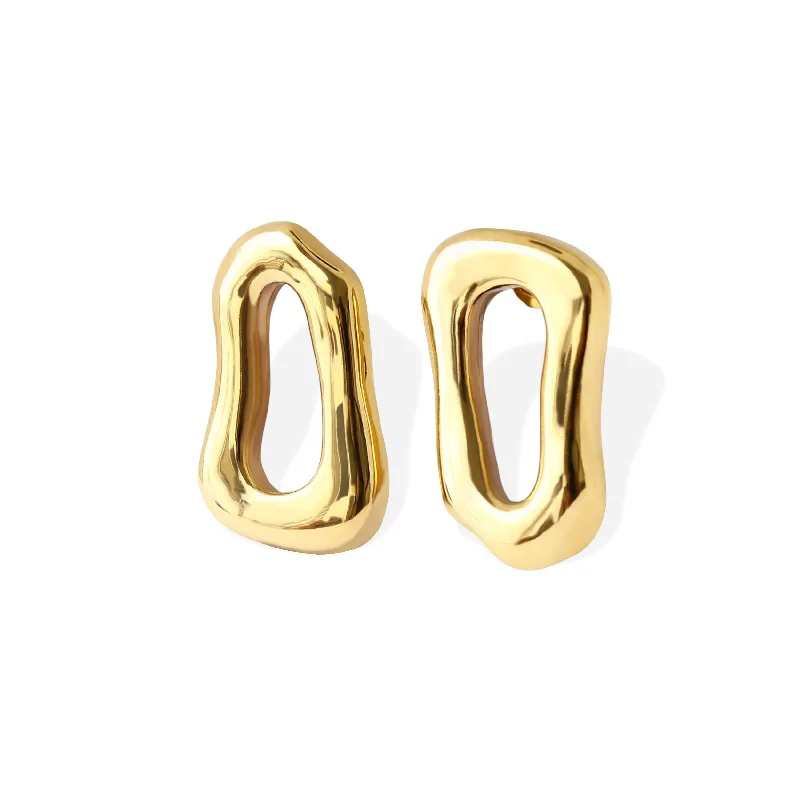 lightweight earrings for women -LEONA Earrings - Gold