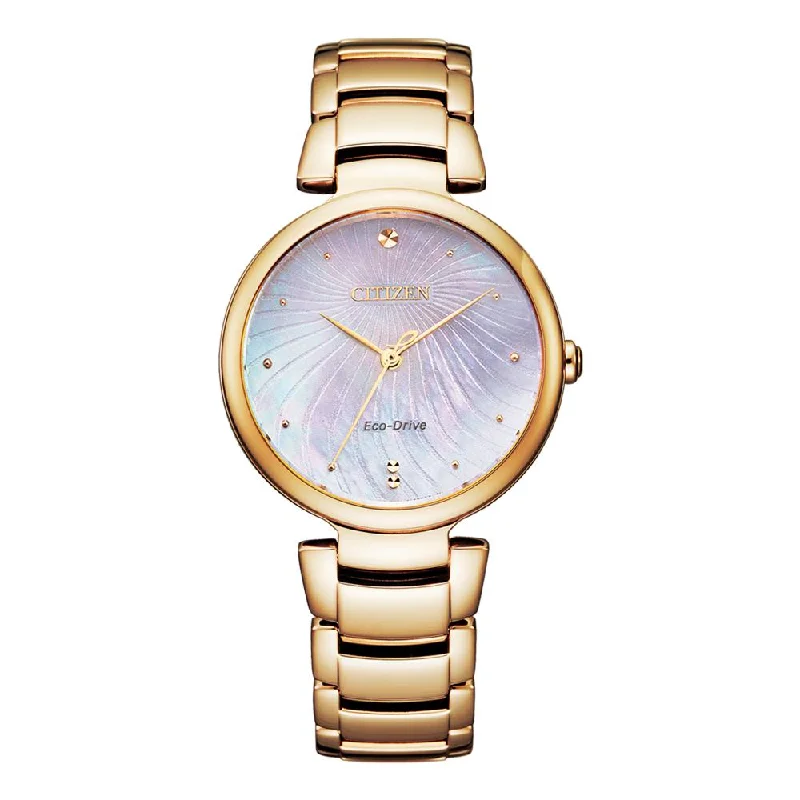 Citizen EcoDrive Women Rose Gold Watch EM0853-81Y