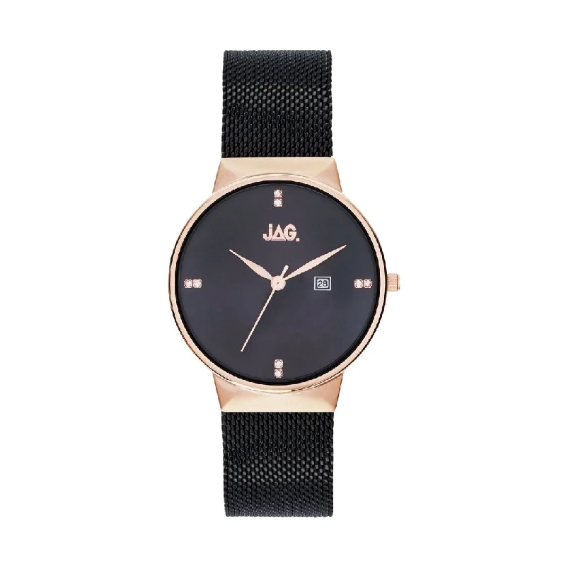 Jag Ladies Black Mesh Watch J2241A