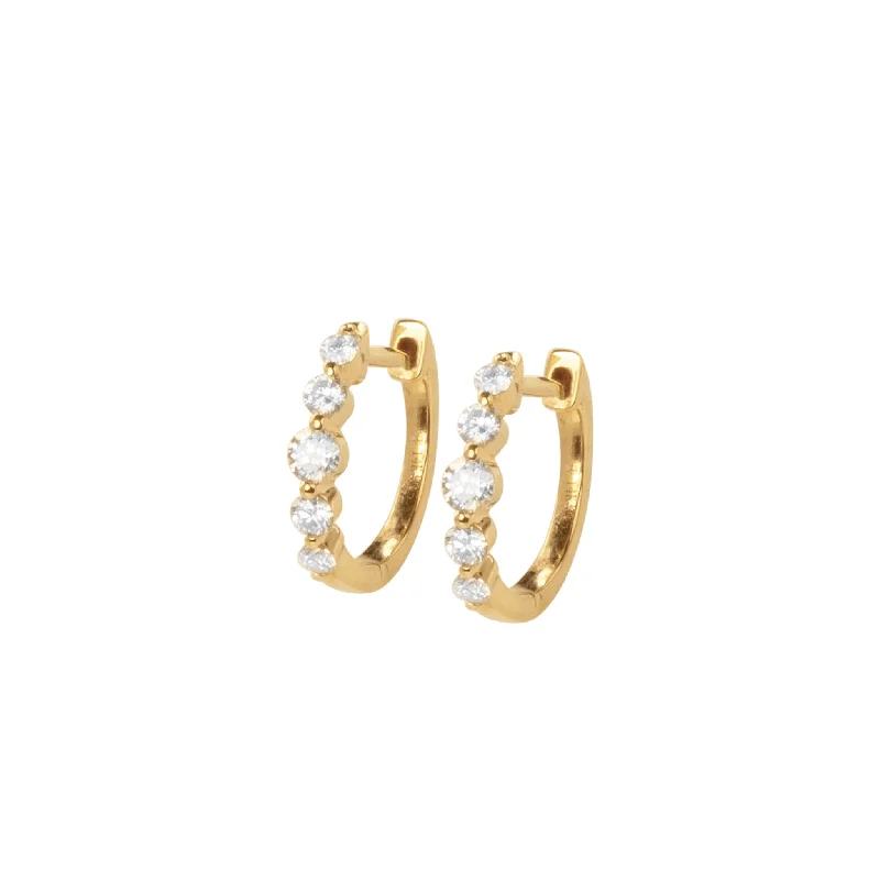 minimal gold earrings for women -Julia Earrings