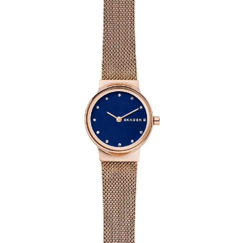 Skagen Freja Rose-Tone Steel-Mesh Watch SKW2740