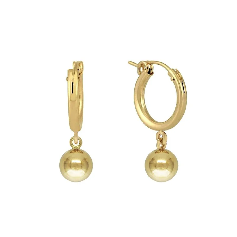 chandelier earrings for women -Ball Chic Hoop Earrings