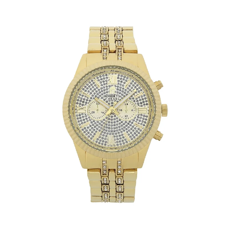 Roberto Carati Gigi Gold Crystal Face Ladies Watch