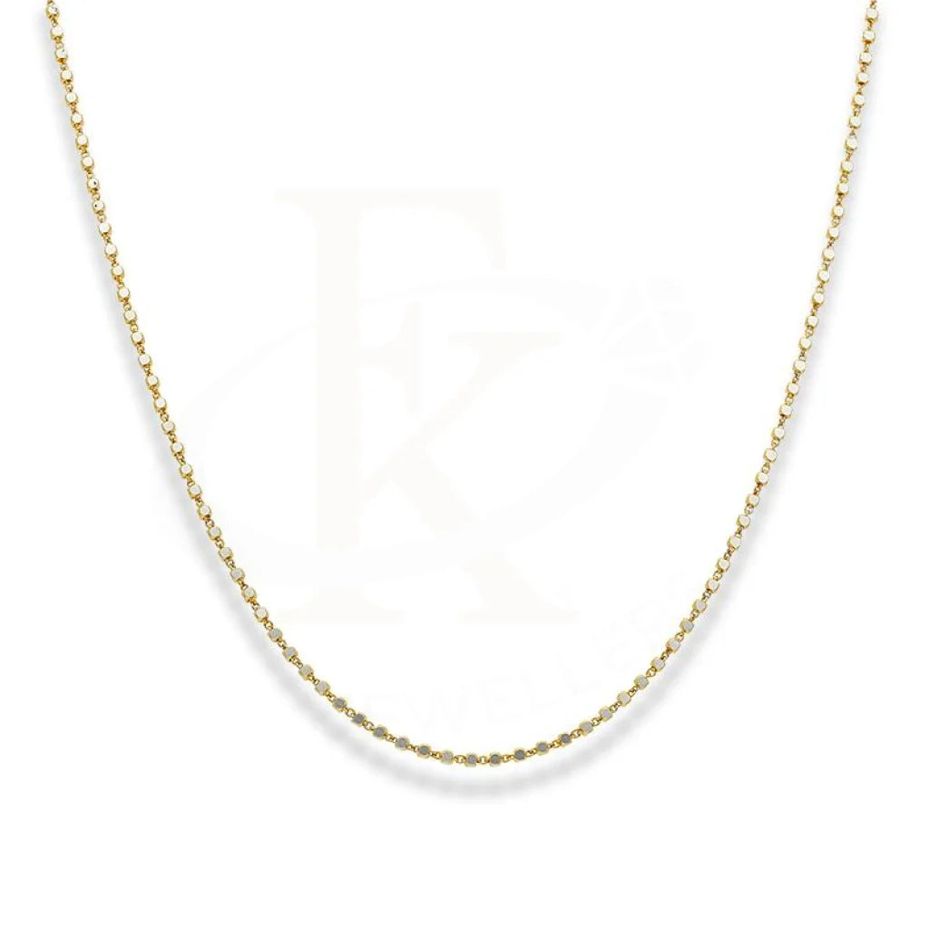 luxury diamond necklaces for women -Dual Tone Gold 18 Inches Necklace 22KT - FKJNKL22K2404