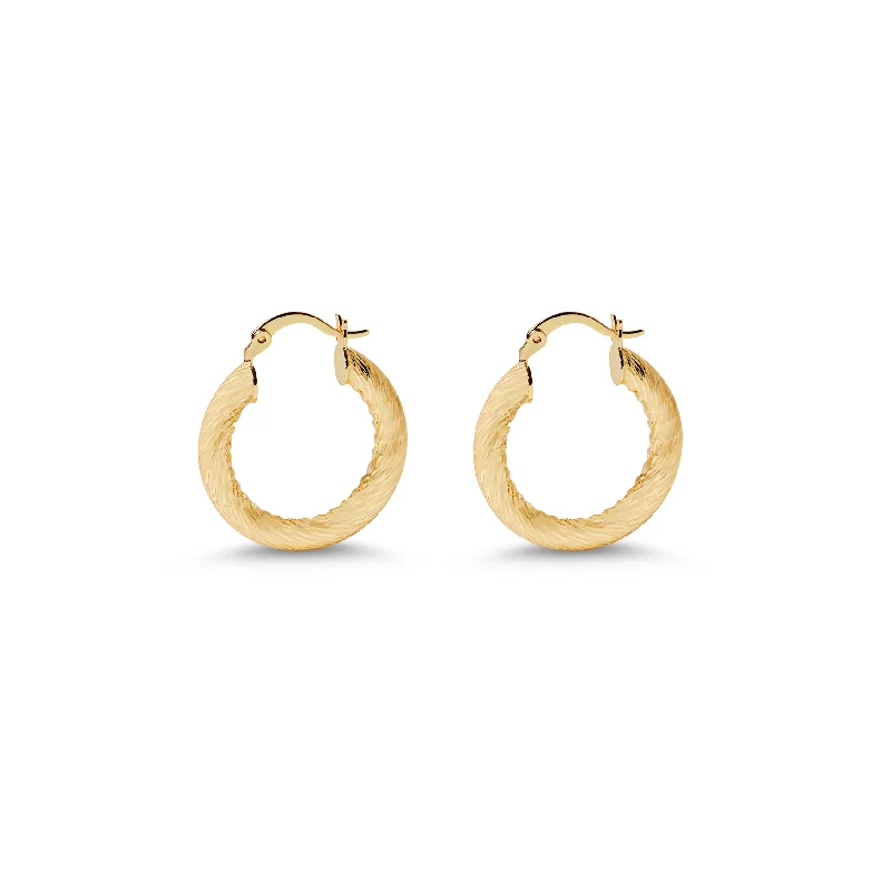 chic earrings for women -THE LEO HOOP EARRINGS (SMALL)