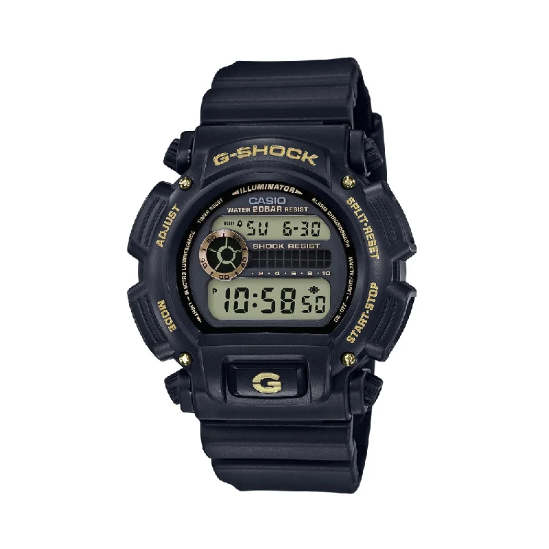 Casio G Shock Digital Gold Black Watch DW9052GBX-1A9