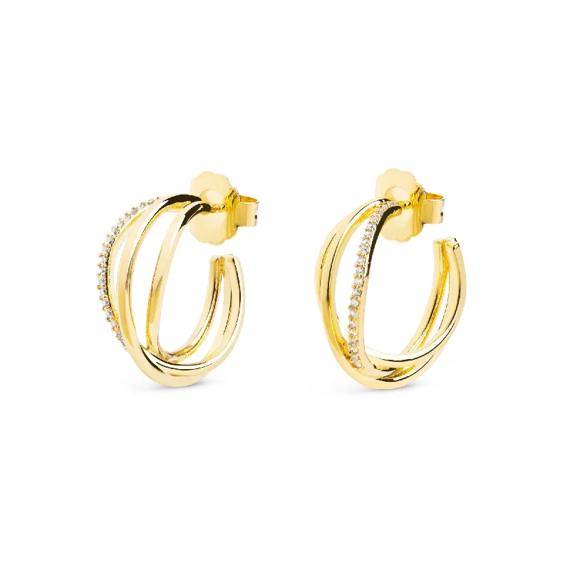 small hoop earrings for women -Marie Gold Earrings