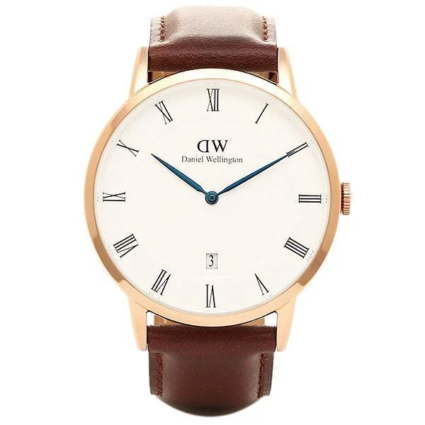 Daniel Wellington Dapper St Mawes 38mm Rose Gold & Brown Strap DW00100083