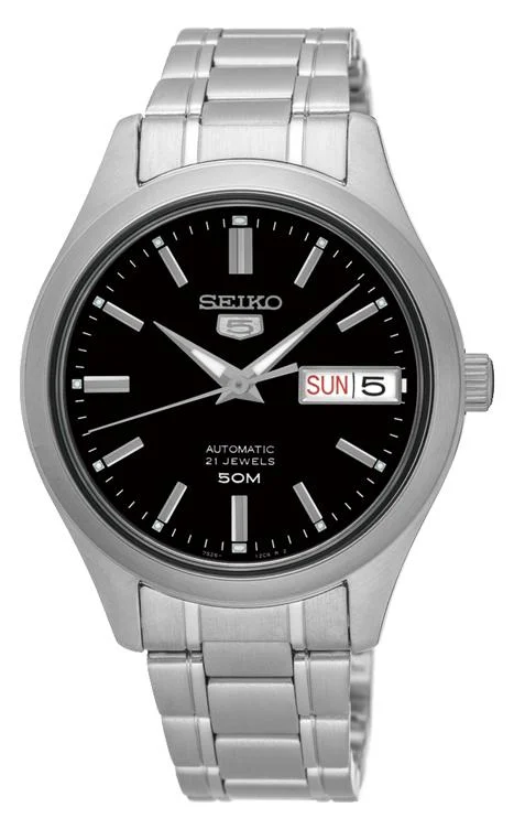 Seiko Automatic Men's Watch with Silver Band SNK883K