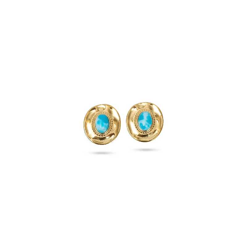 floral earrings for women -THE AQUAMARINE HEIRLOOM EARRINGS