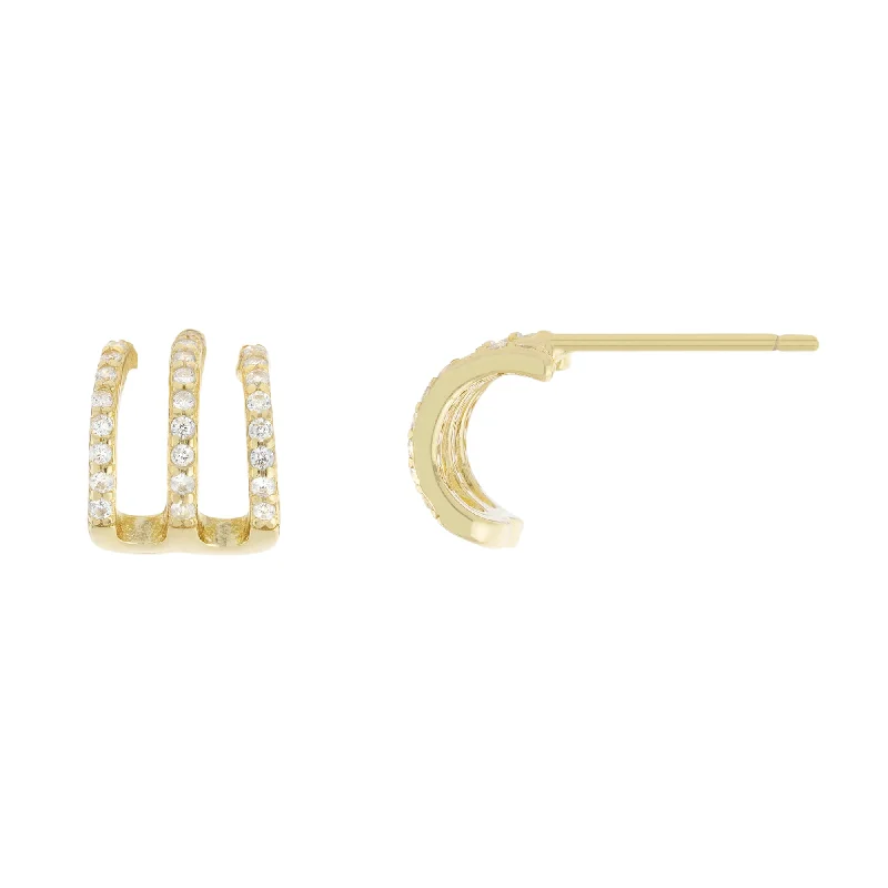 cute stud earrings for women -Kim Earrings