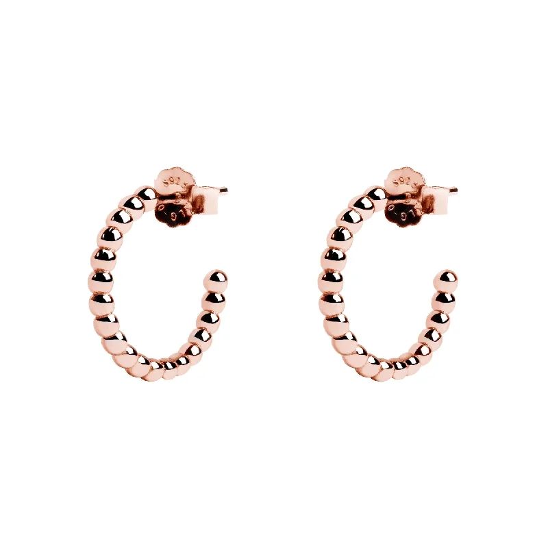 matching earrings and necklace sets -19 Pebbles Rose Gold Earrings