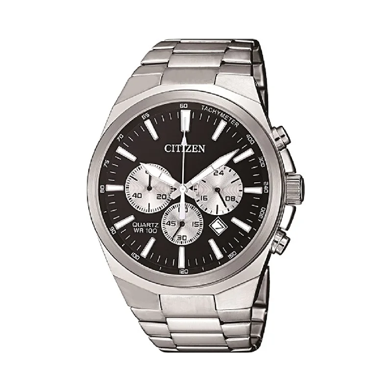 Citizen Men's Chronograph Silver Stainless-Steel Watch Model AN8170-59E