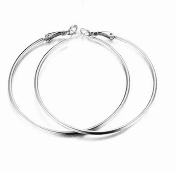 handmade earrings for women -EVERYDAY HOOPS SILVER