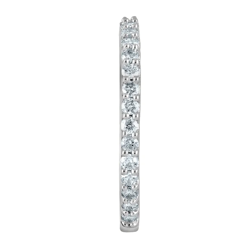 luxury necklaces for women -18ct White Gold 0.50ct Diamond Circle of Love Eternity Ring