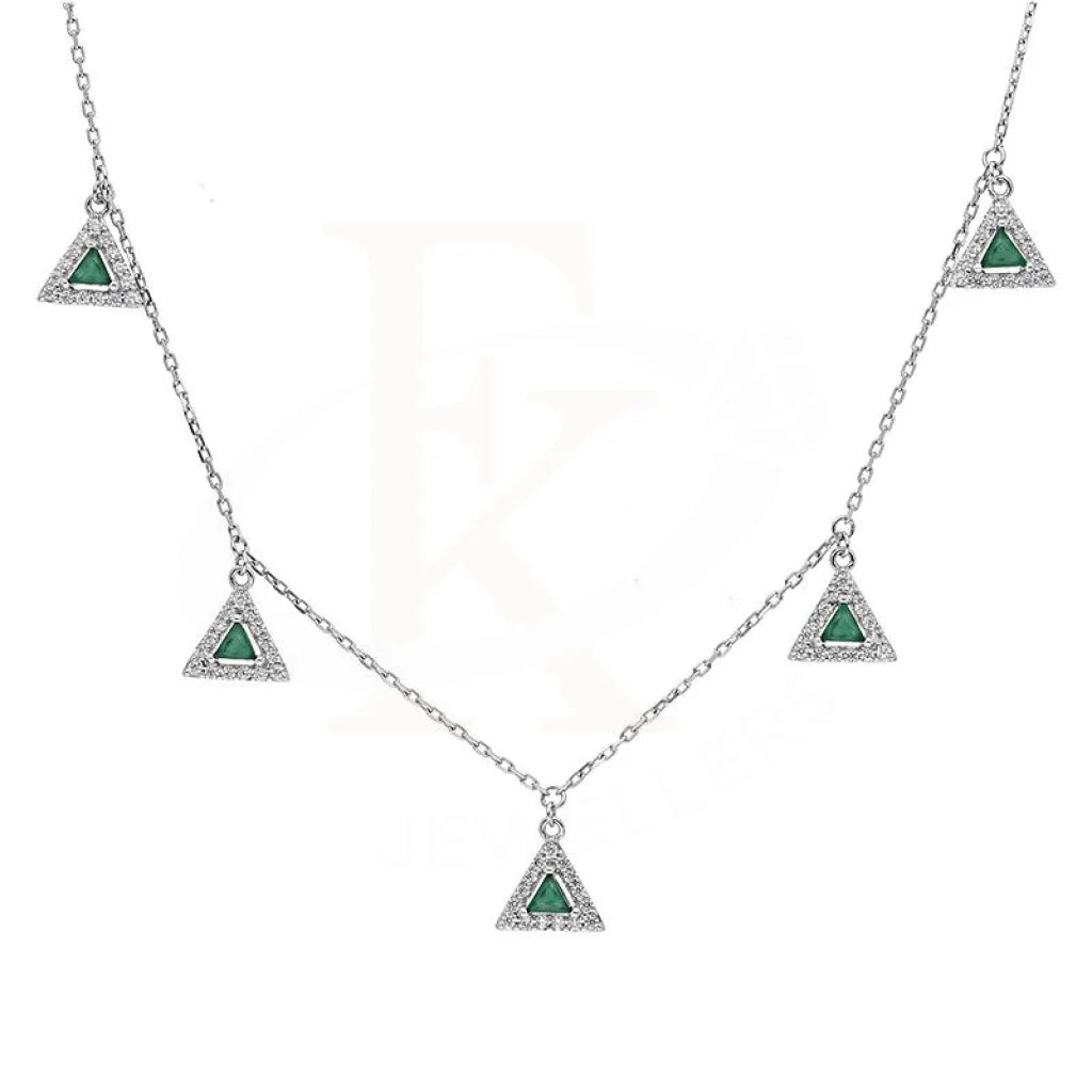 bridal pendant necklaces for women -Sterling Silver 925 Solitaires Necklace - FKJNKLSL2894