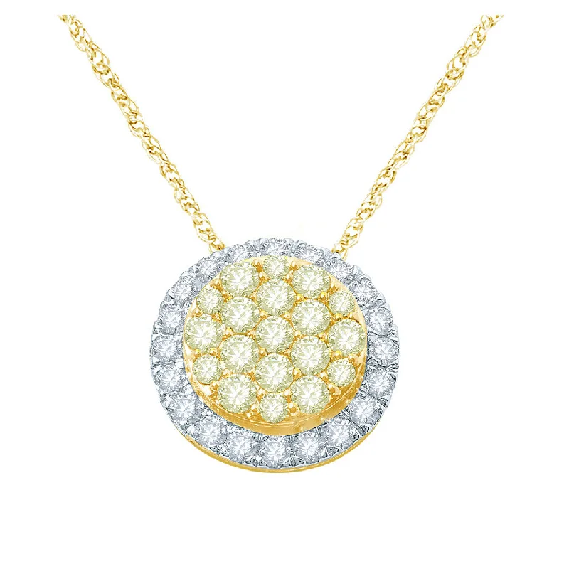 gemstone necklaces for women -18ct Yellow Gold 1.15ct Diamond Necklace