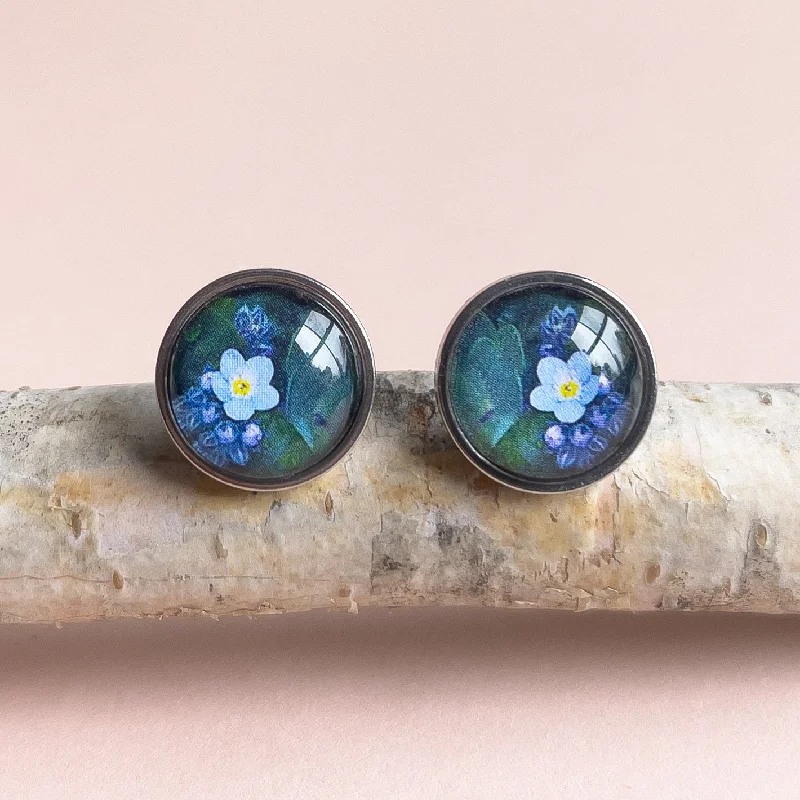 matching earrings and bracelet sets -Forget Me Not - Stud Earrings