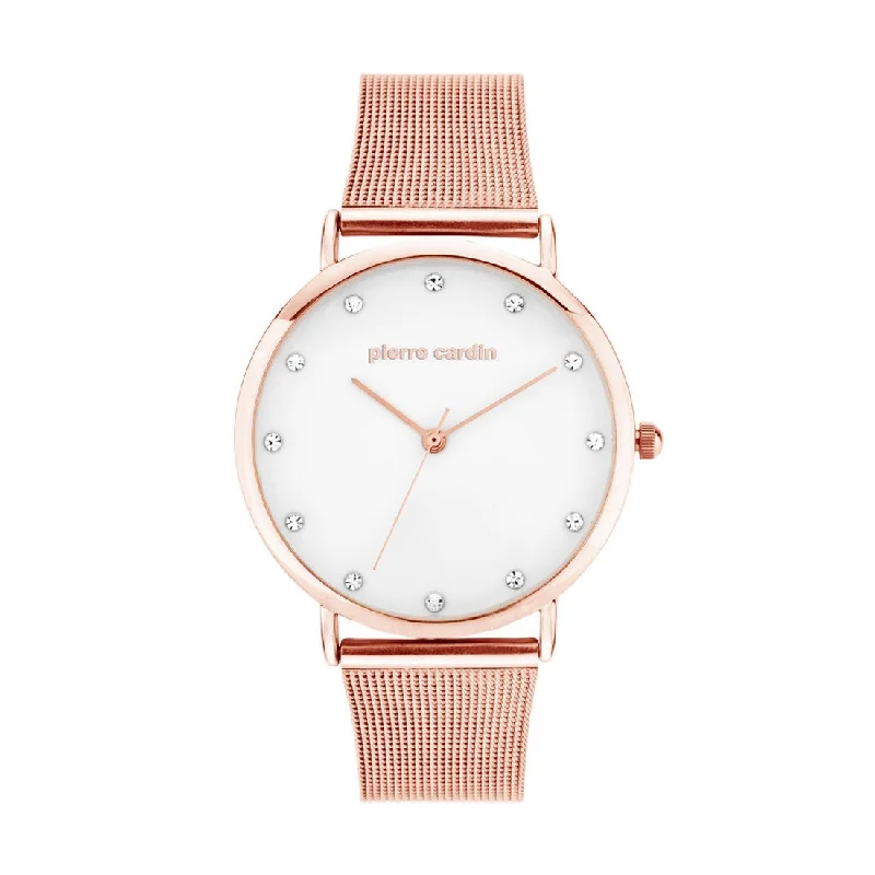 Pierre Cardin Kim Rose Gold Mesh Watch Model 5701