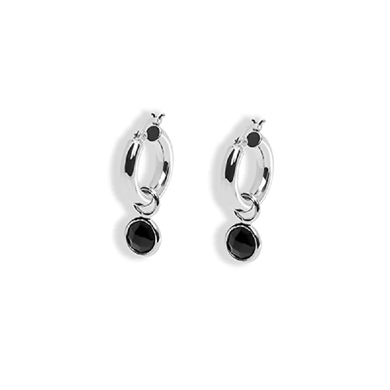 chic stud earrings for women -THE ELLEN ONYX DROP EARRING (ALEXANDER ROTH X THE M JEWELERS)