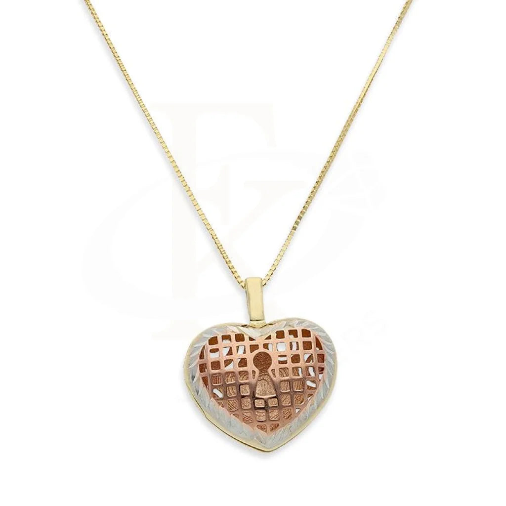 long gold necklaces for women -Gold Key For My Heart Necklace  (Chain with Pendant) 18KT - FKJNKL18K2398