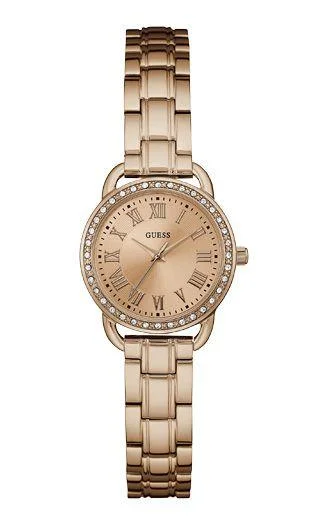 Guess Fifth Avenue Crystal Rose Gold Watch W0837L3