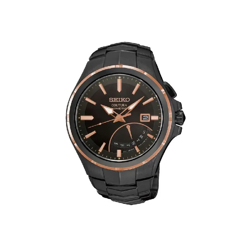 Seiko Coutura Kinetic Black Dial Watch