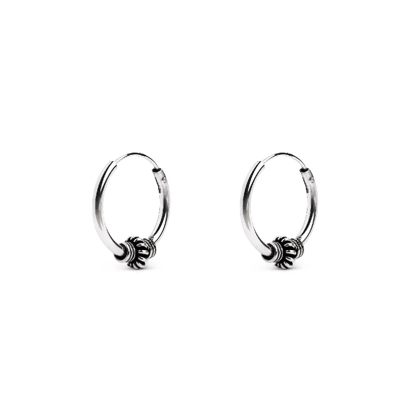 elegant stud earrings for women -Malawi Spring S Silver Earrings