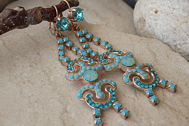 bohemian earrings for women -Turquoise earrings