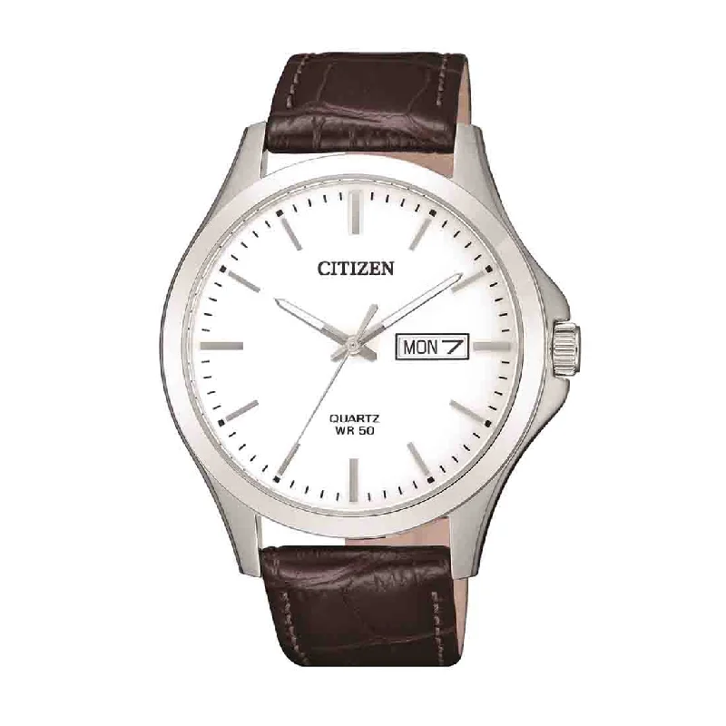 Citizen Mens Stainless Steel Quartz Day/Date Watch Model BF2001-12A