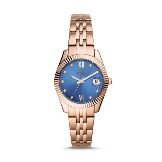 Fossil Scarlette Mini Rose Gold-Tone Analogue Watch